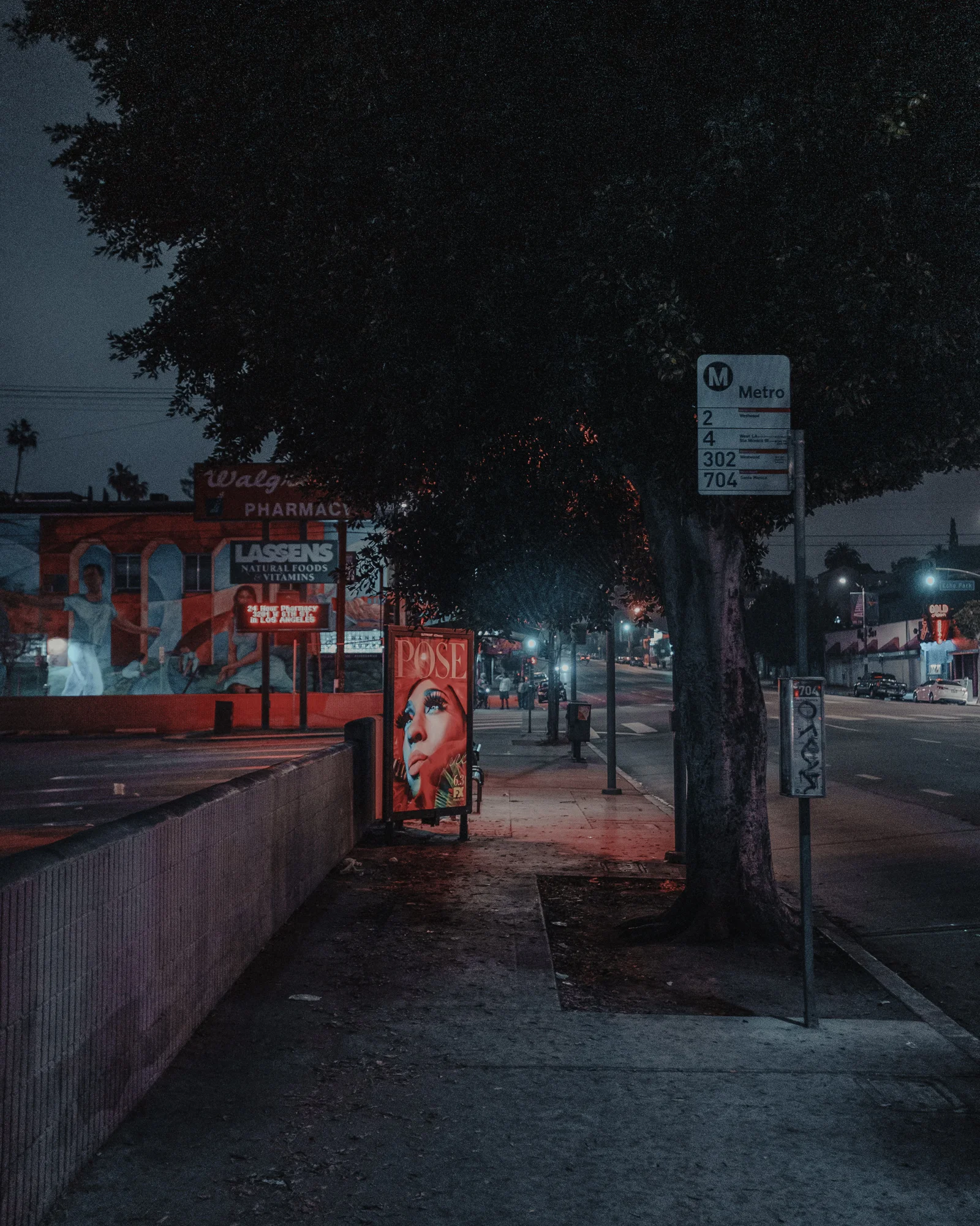 Bus Stop on Sunset and Echo Park, Los Angeles, 2018 C-Print, Kodak Endura Paper Open Edition, Signed 8”x10” - $45 Contact to Purchase