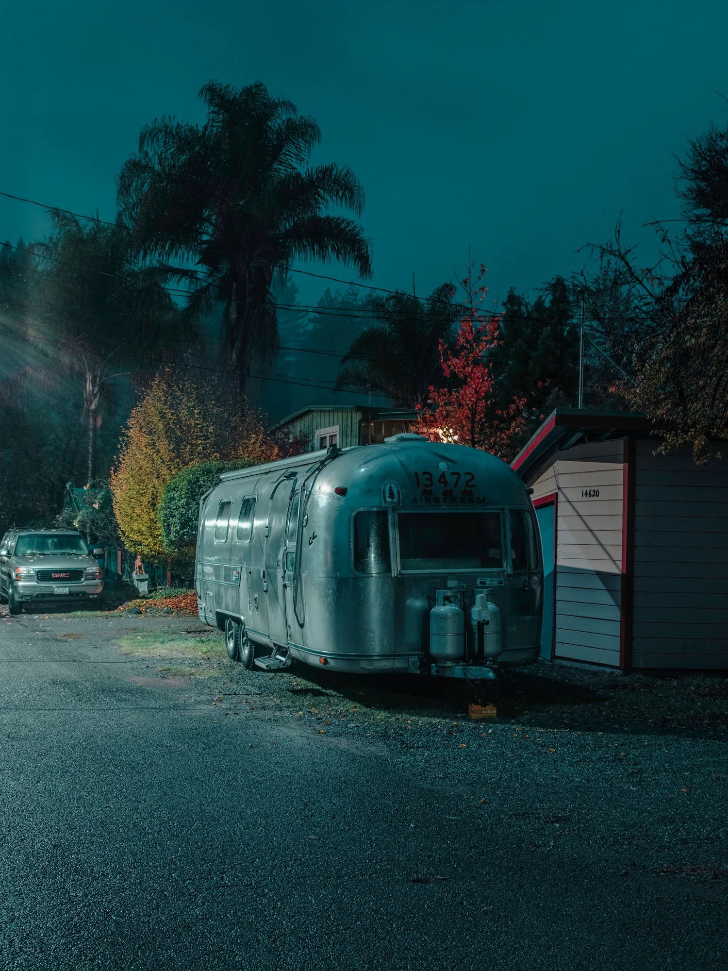 Airstream, Guerneville, CA, 2018 Archival Pigment Print Hahnemuhle Fine Art Paper Limited Edition Fine Art Print: 30” x 40” (Edition of 2) - $1600 24” x 32” (Edition of 3) - $1200 18” x 24” (Edition of 5) - $800 Contact to Purchase