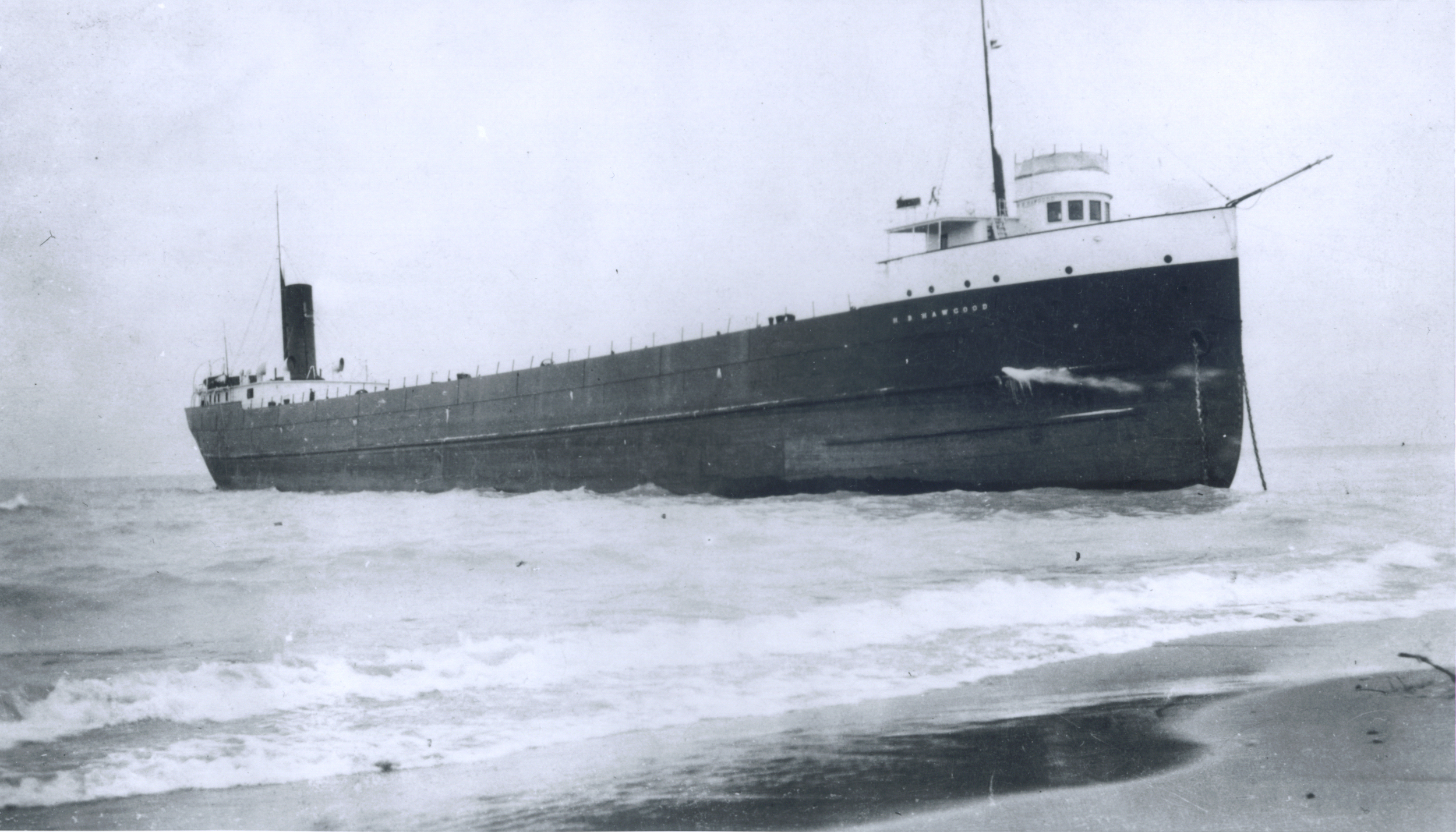 SS HB Hawgood aground near Port Huron.