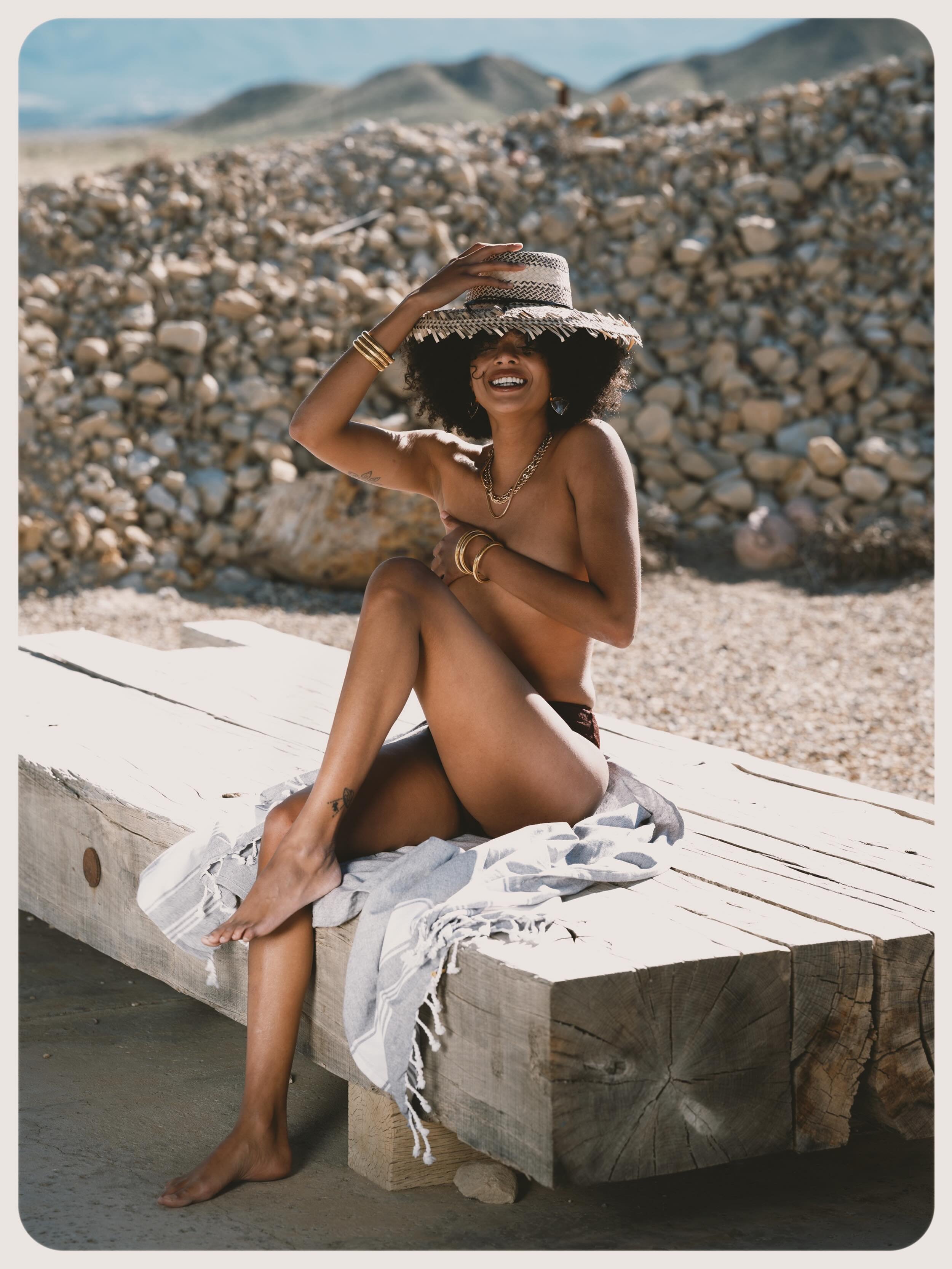 Sun-kissed and unbothered.