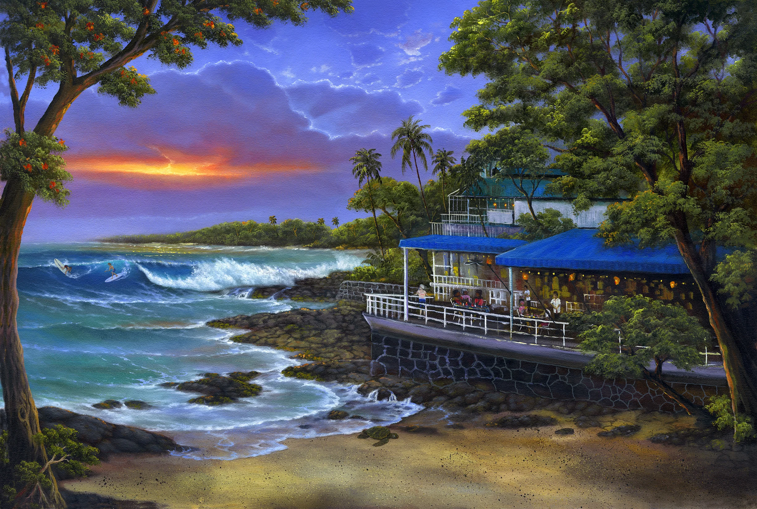 "Bubba's Surfers" 20x30