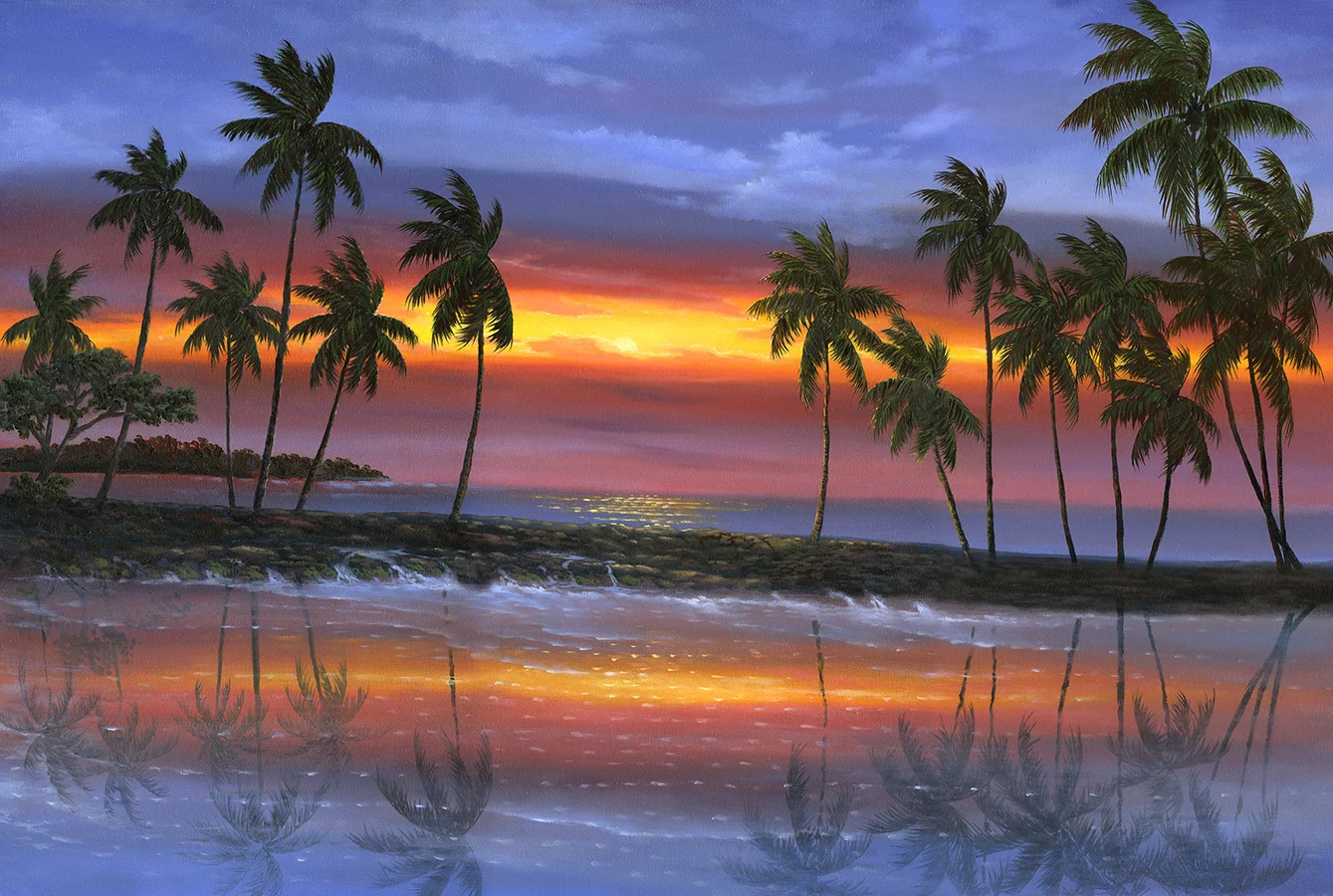 "A Bay Silhouettes" 24x36