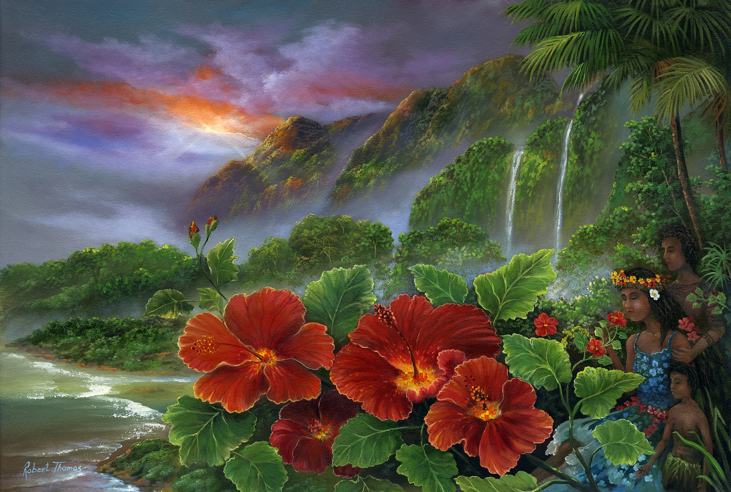 "Hawaiian Ohana" 20x30