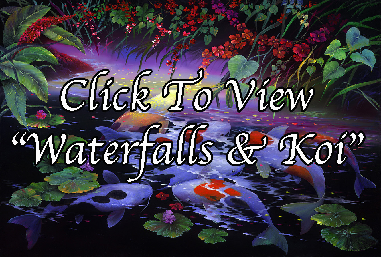 "Waterfalls & Koi"