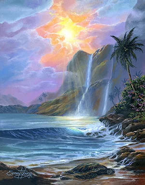 "Honu's Haven" 11.5x15.5