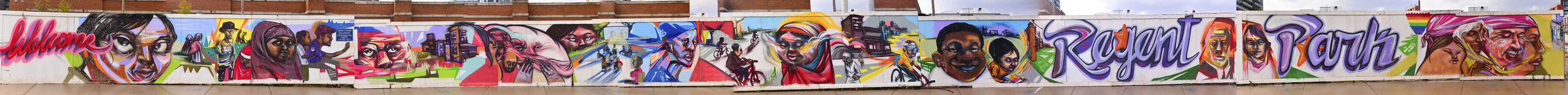 The full Regent Park mural. Not sure how the site is going to bastardize it when you click...