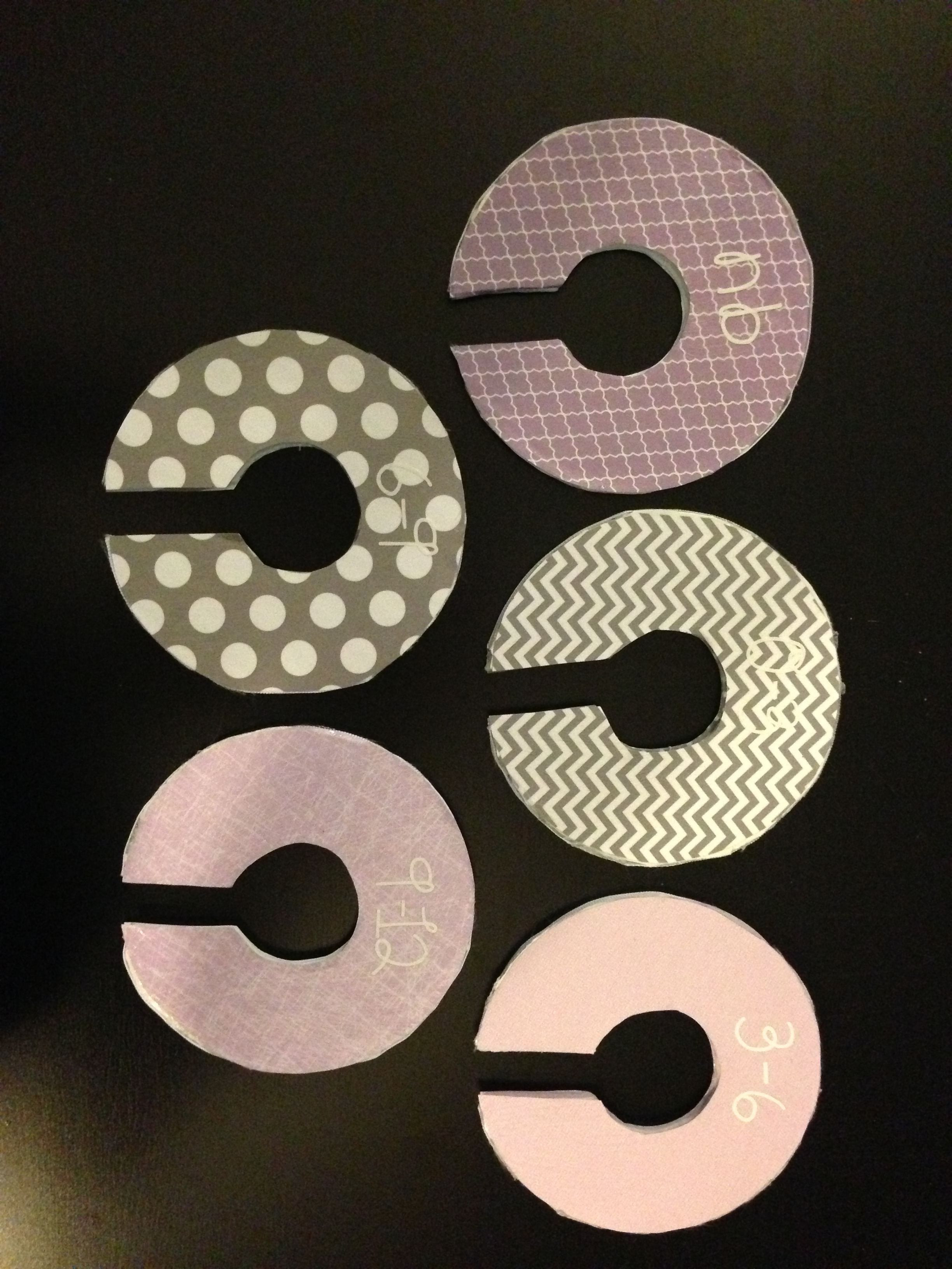Clothing dividers (these are slightly more jank than I would have hoped haha)