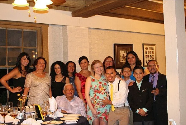All of the family that travelled down for the wedding! 