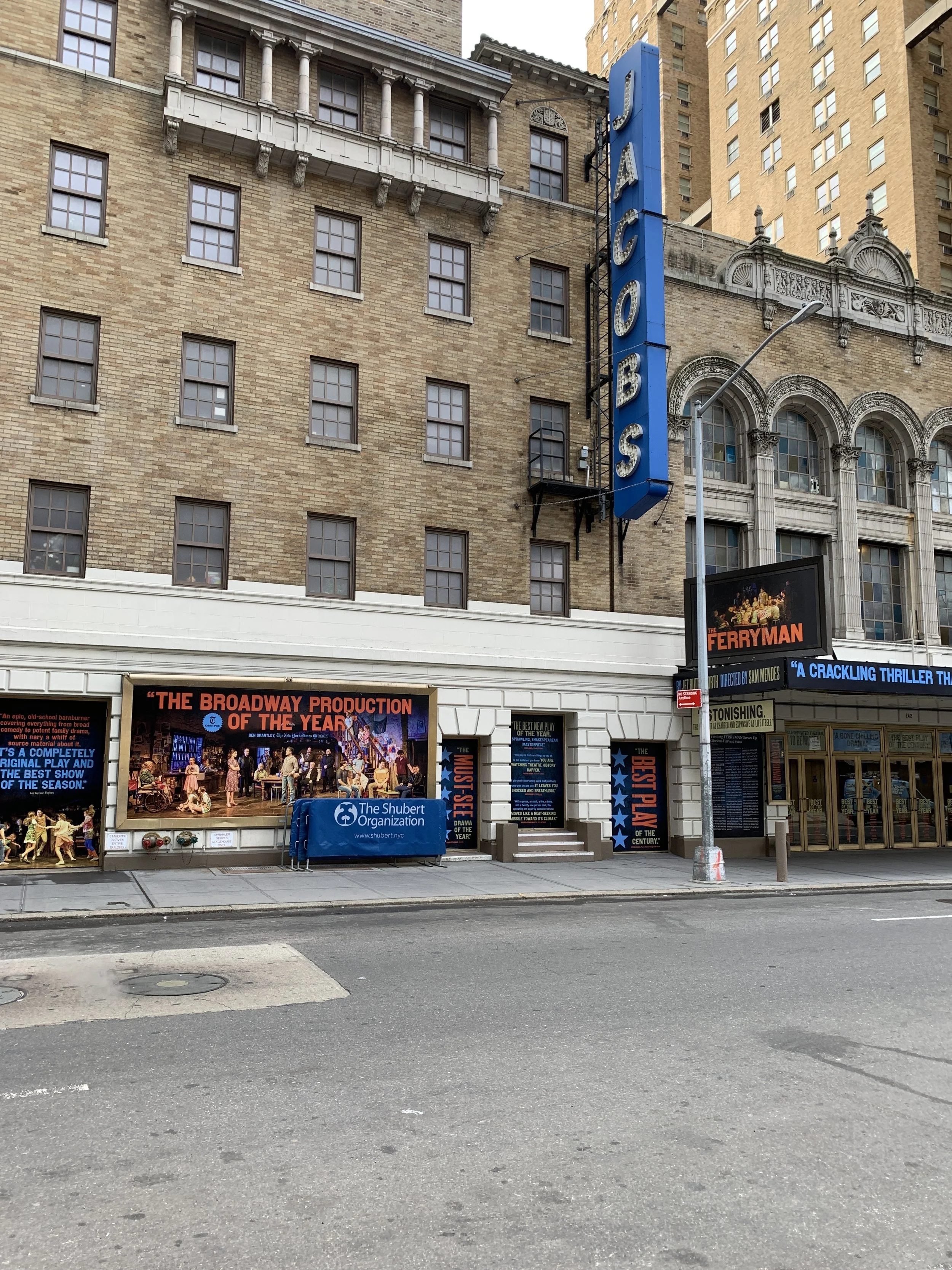 Outside the theater!