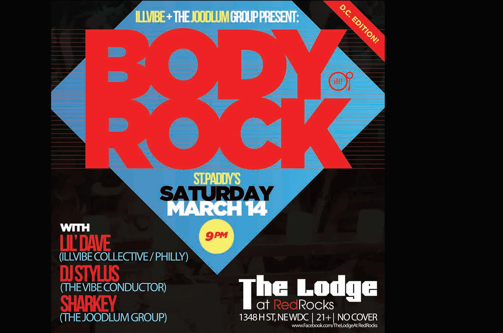 BODYROCK [D.C. Edition] w/ DJs LIL' DAVE, STYLUS & SHARKEY