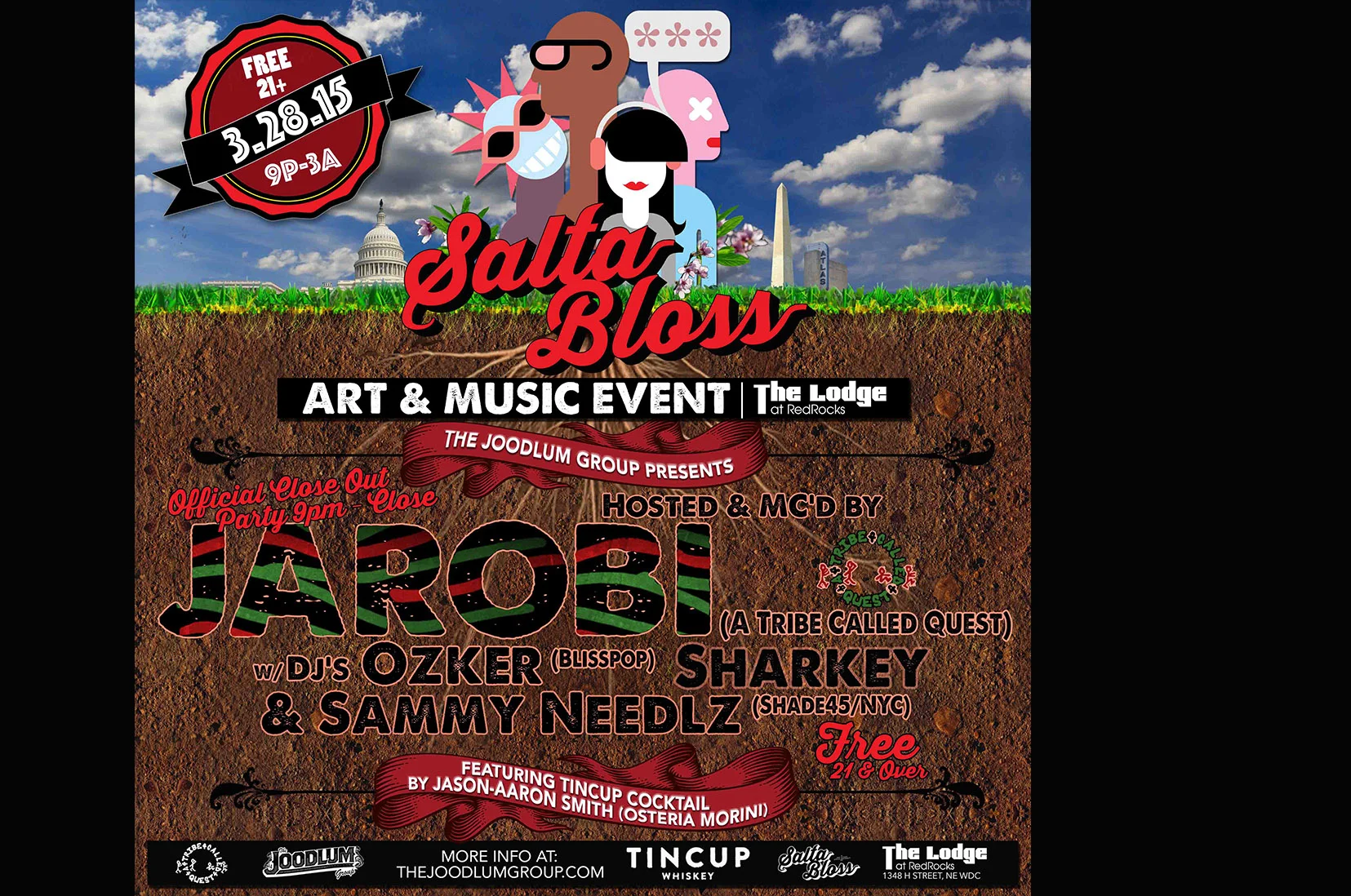 Salta Bloss (Closing Party) w/Jarobi of A Tribe Called Quest at The Lodge 