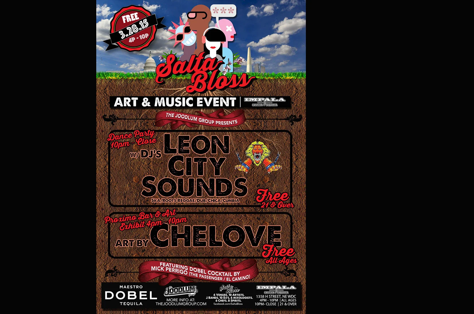  SALTA BLOSS Day Party Live Art & Late Night Dance Party at IMPALA CANTINA