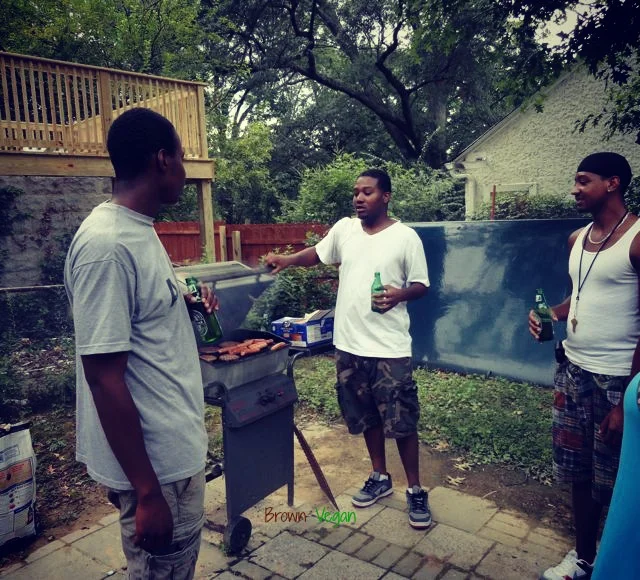 Picture from non-vegan cookout I went to last year