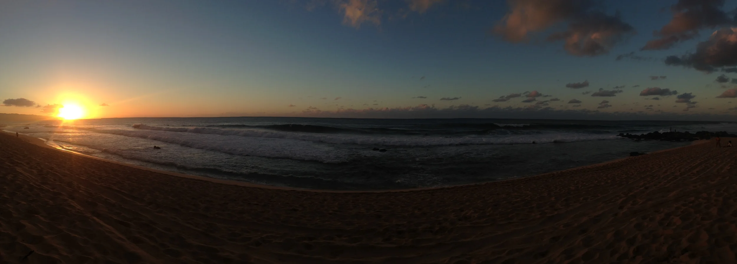 Sunset @ Sunset Beach, 1/4 mile from my host family's home.