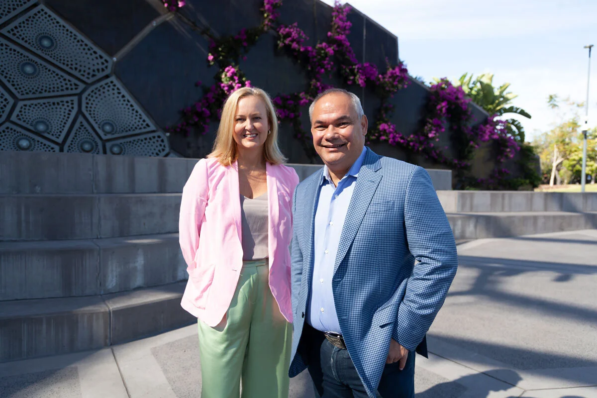 Tracy Vieira  - Chair of APSA with Mayor Tom Tate | City of Gold Coast