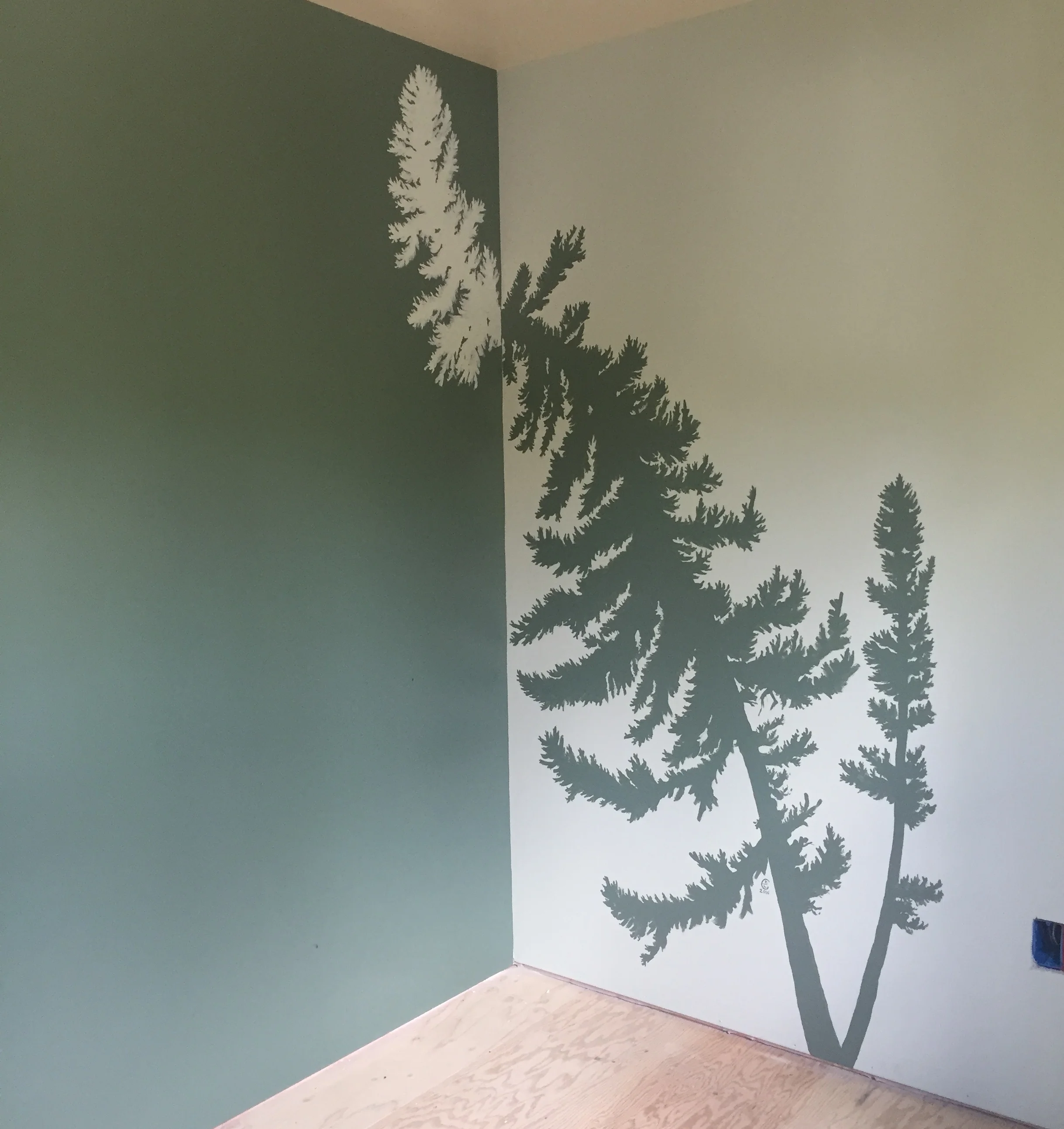 Spruce Tree Mural