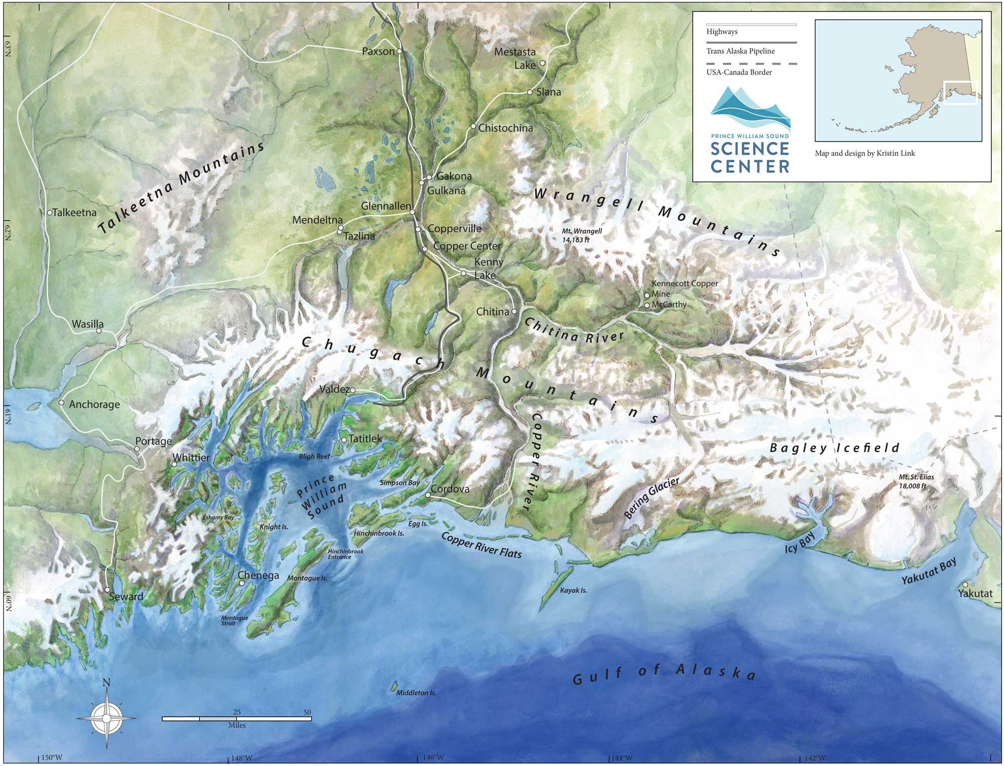 Map for Prince William Sound Science Center