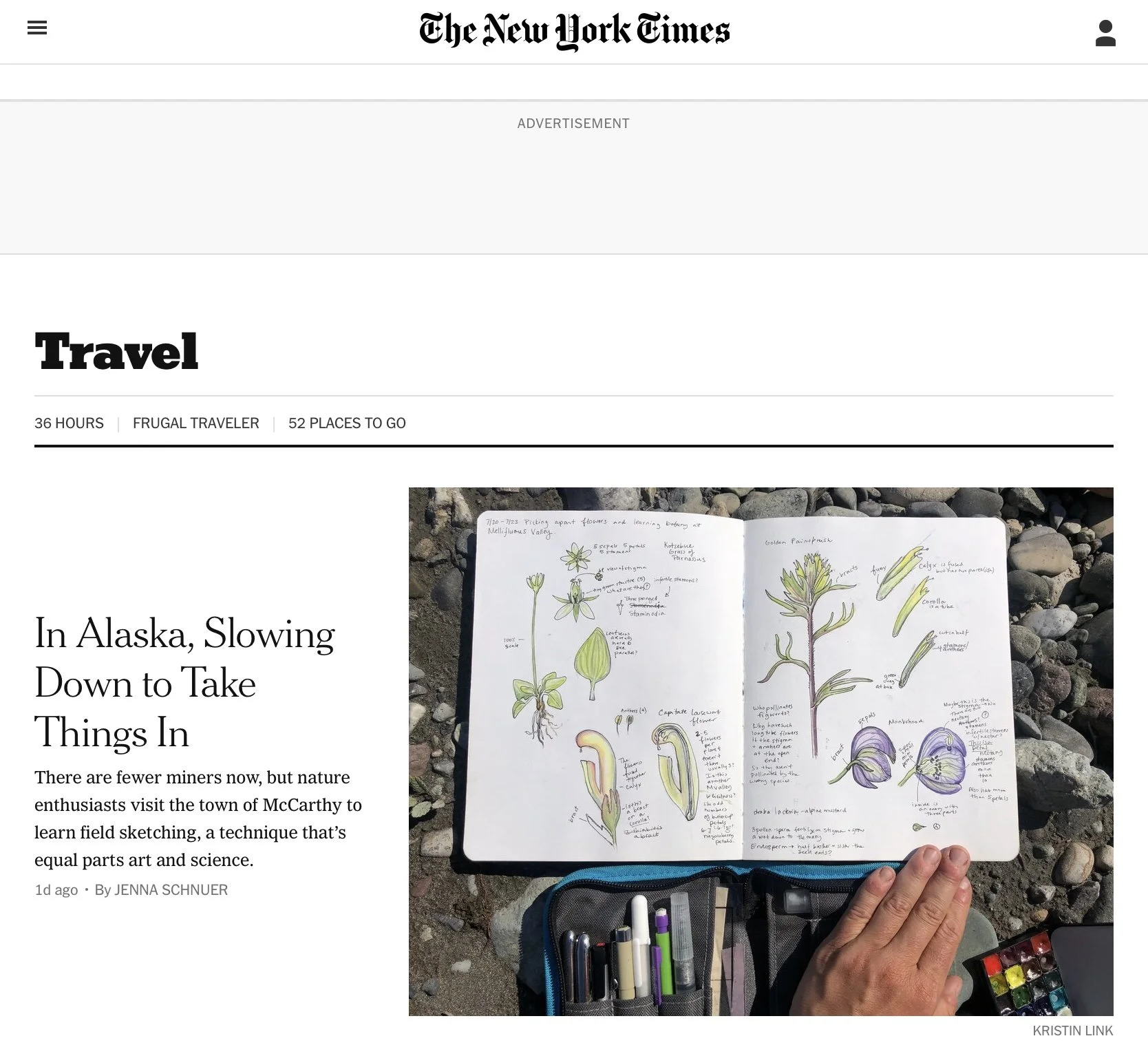 In Alaska, Slowing Down to Take Things In