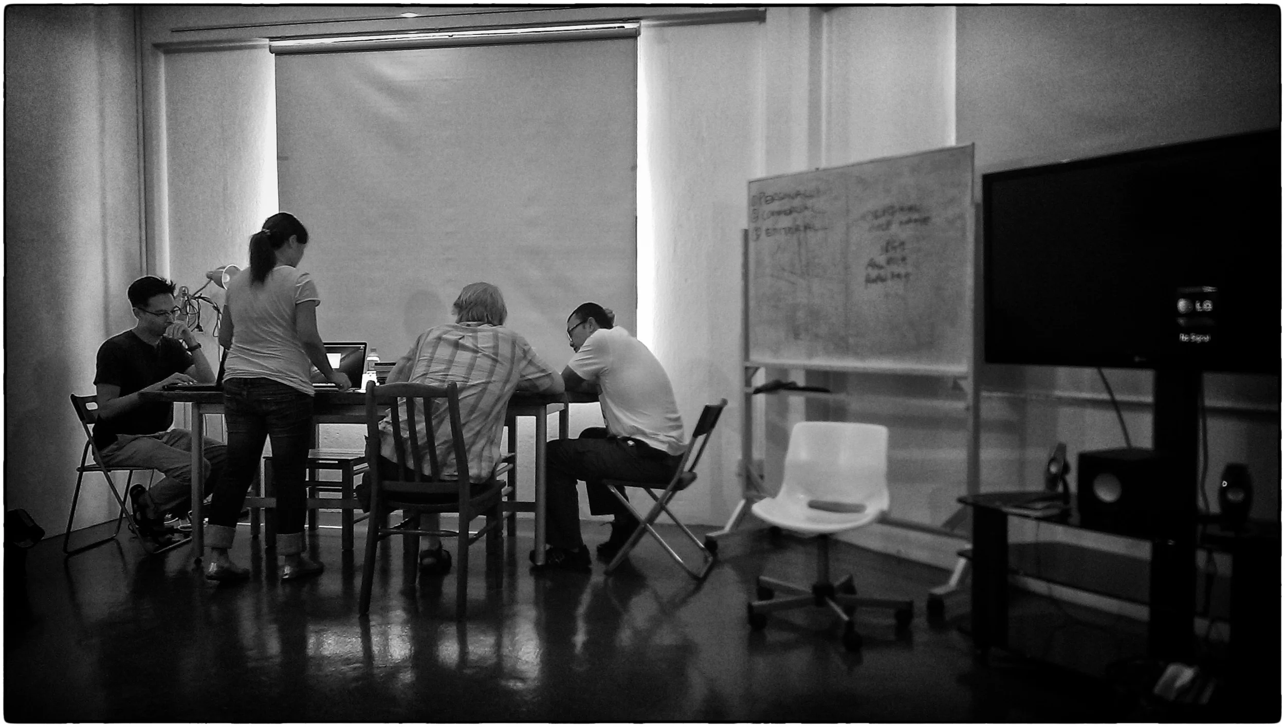 Dita at a personal crit session.