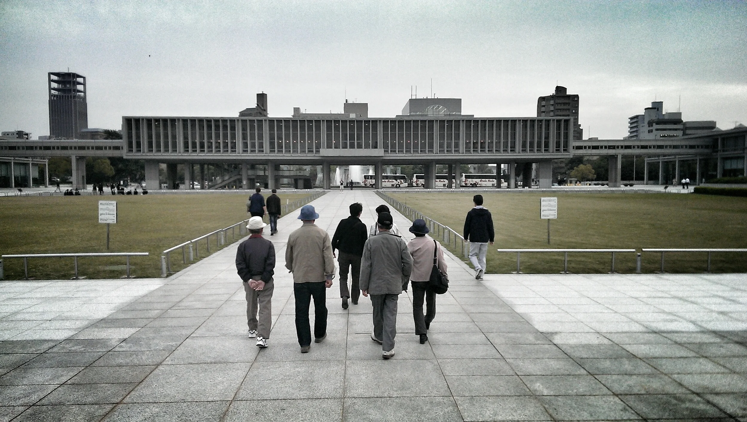 Pathway to peace at Hiroshima Peace Park.