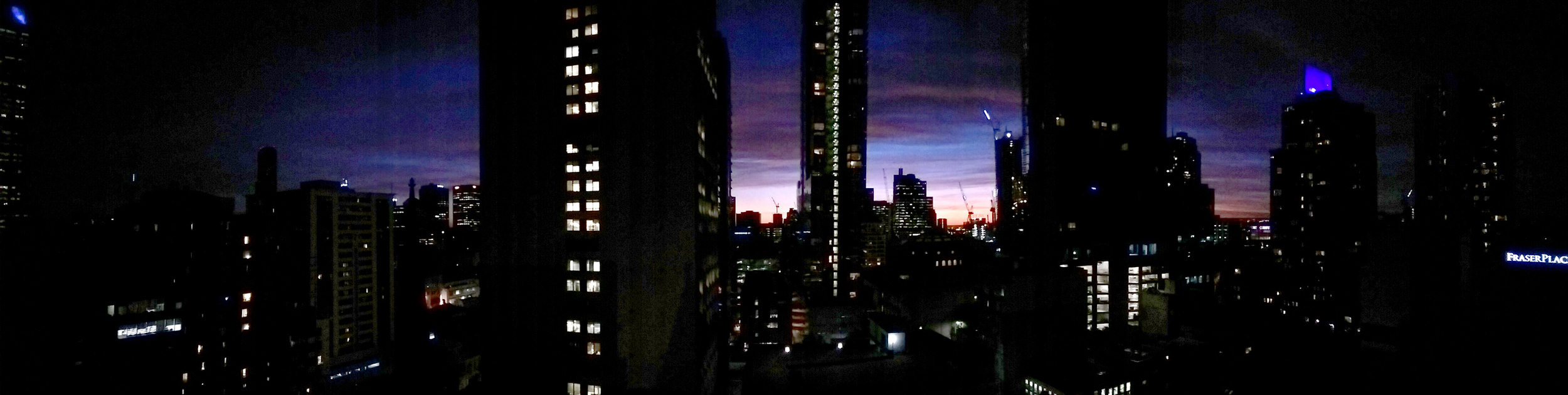 Throwing a panoramic together in low light was much easier than anticipated.