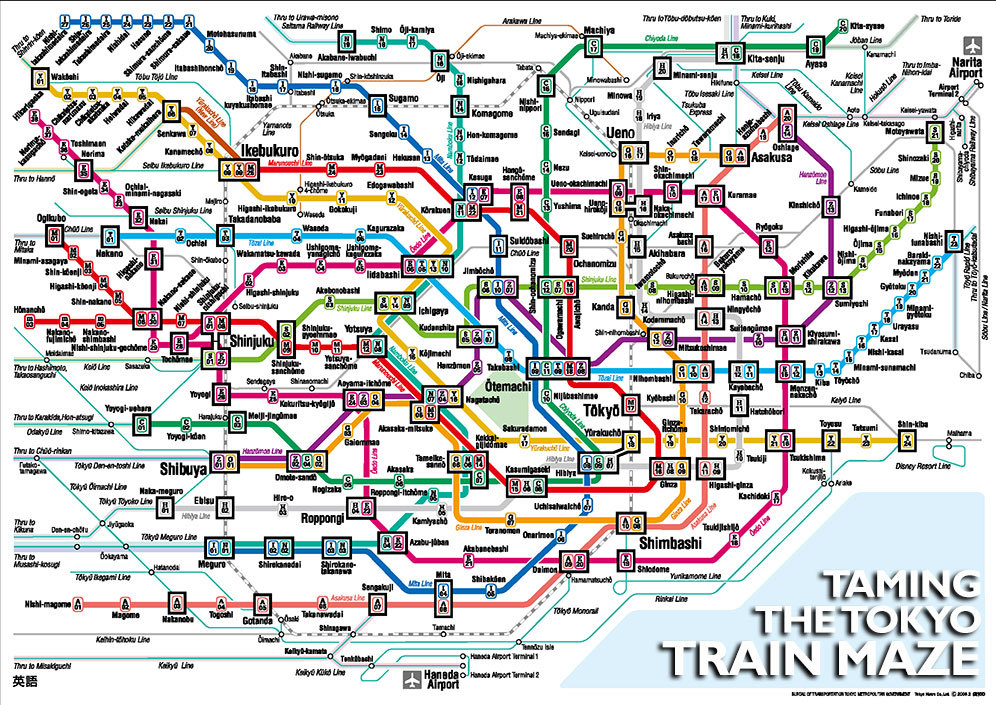 tokyo train station map Taming The Train Maze The Tokyo Rail Network Japlanning Com