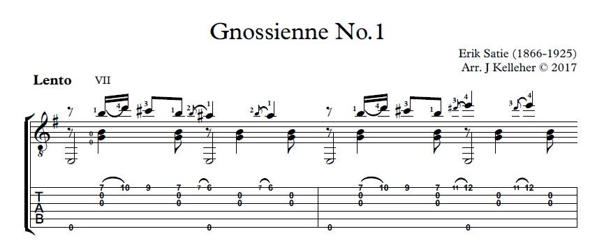 Gnossienne TAB sample.jpg