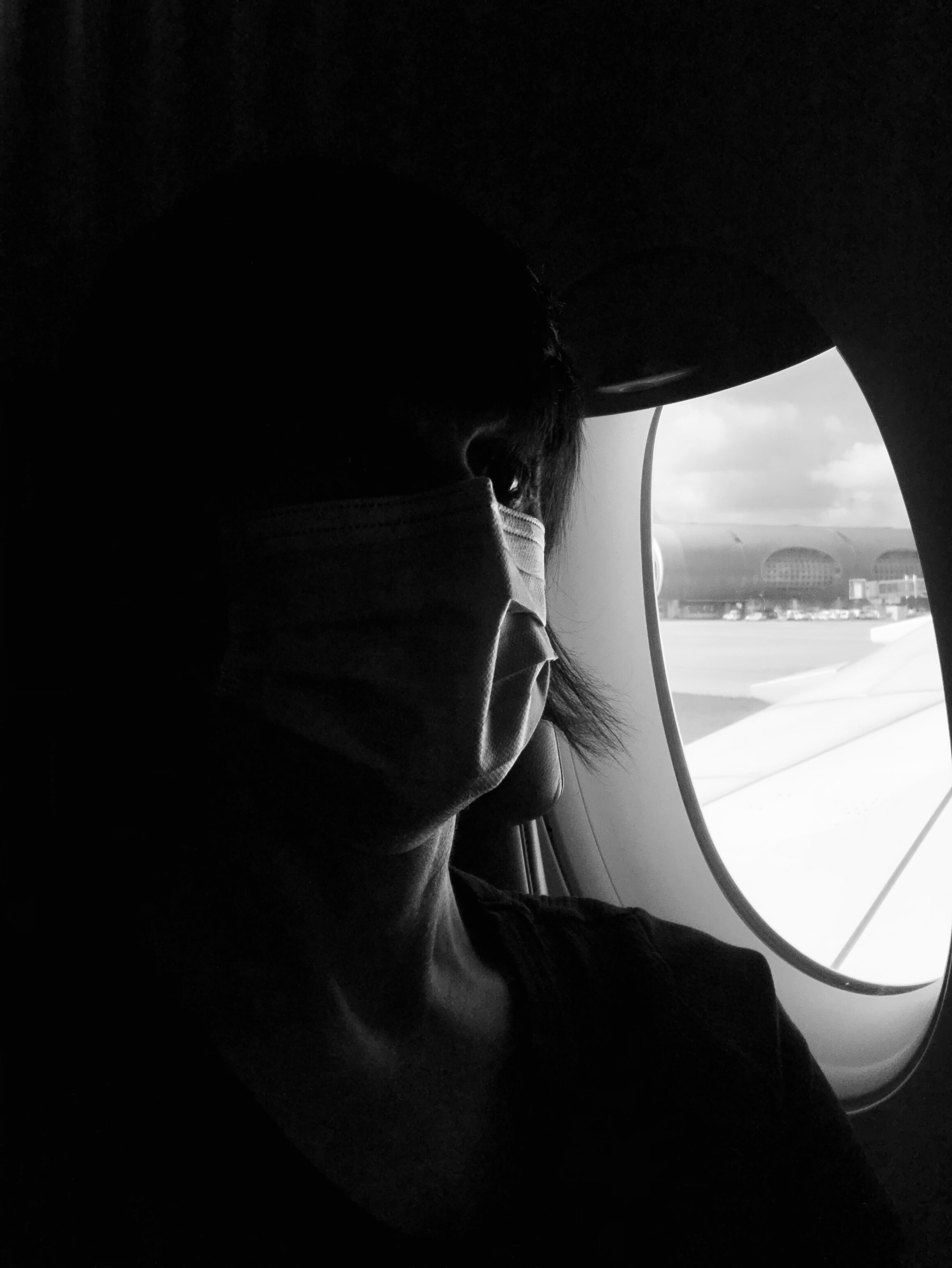Mandatory selfie during the return flight