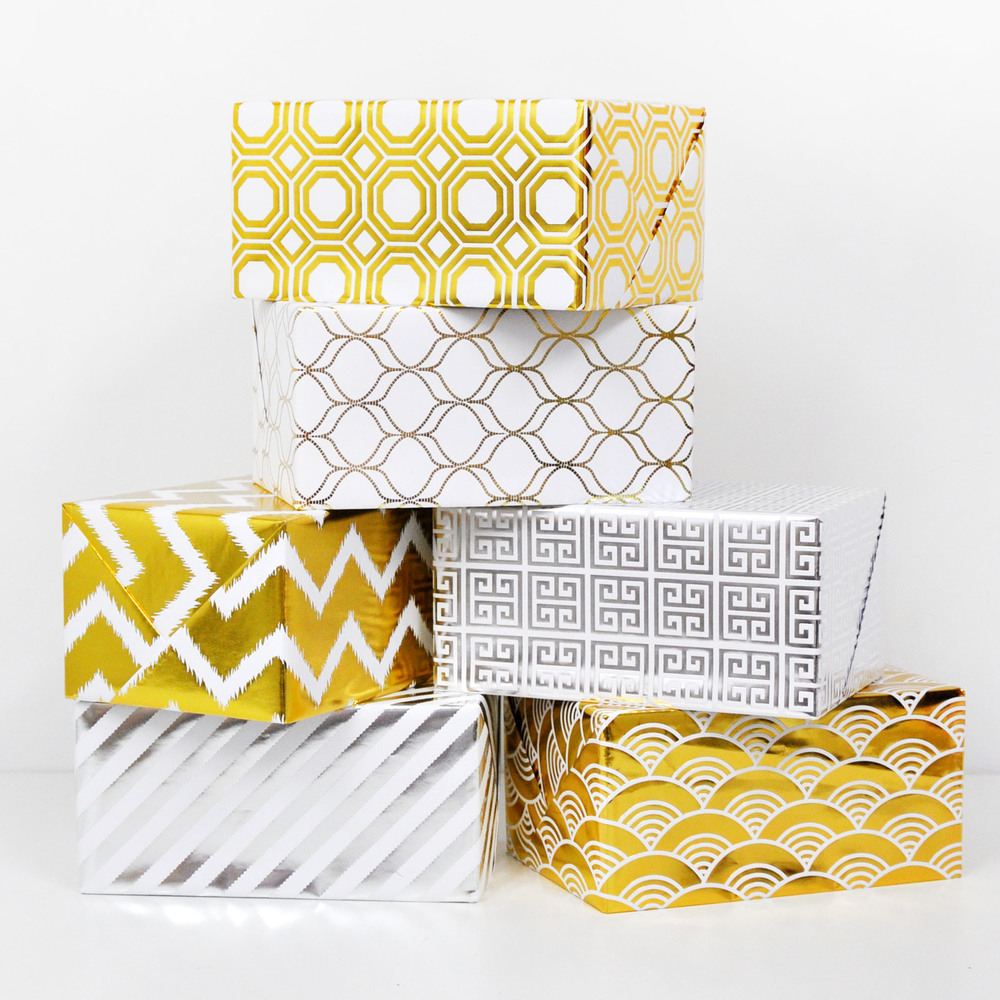 Waves Gold Foil Gift Wrap — Haute Papier
