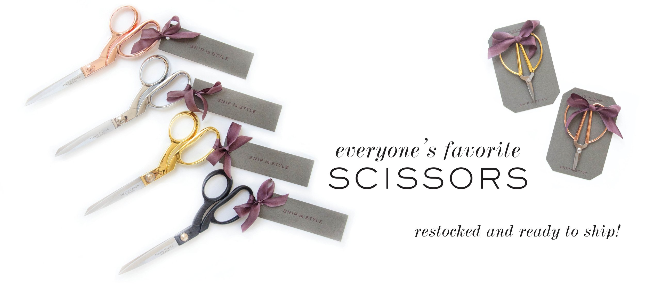 Rose Gold Scissors — Haute Papier