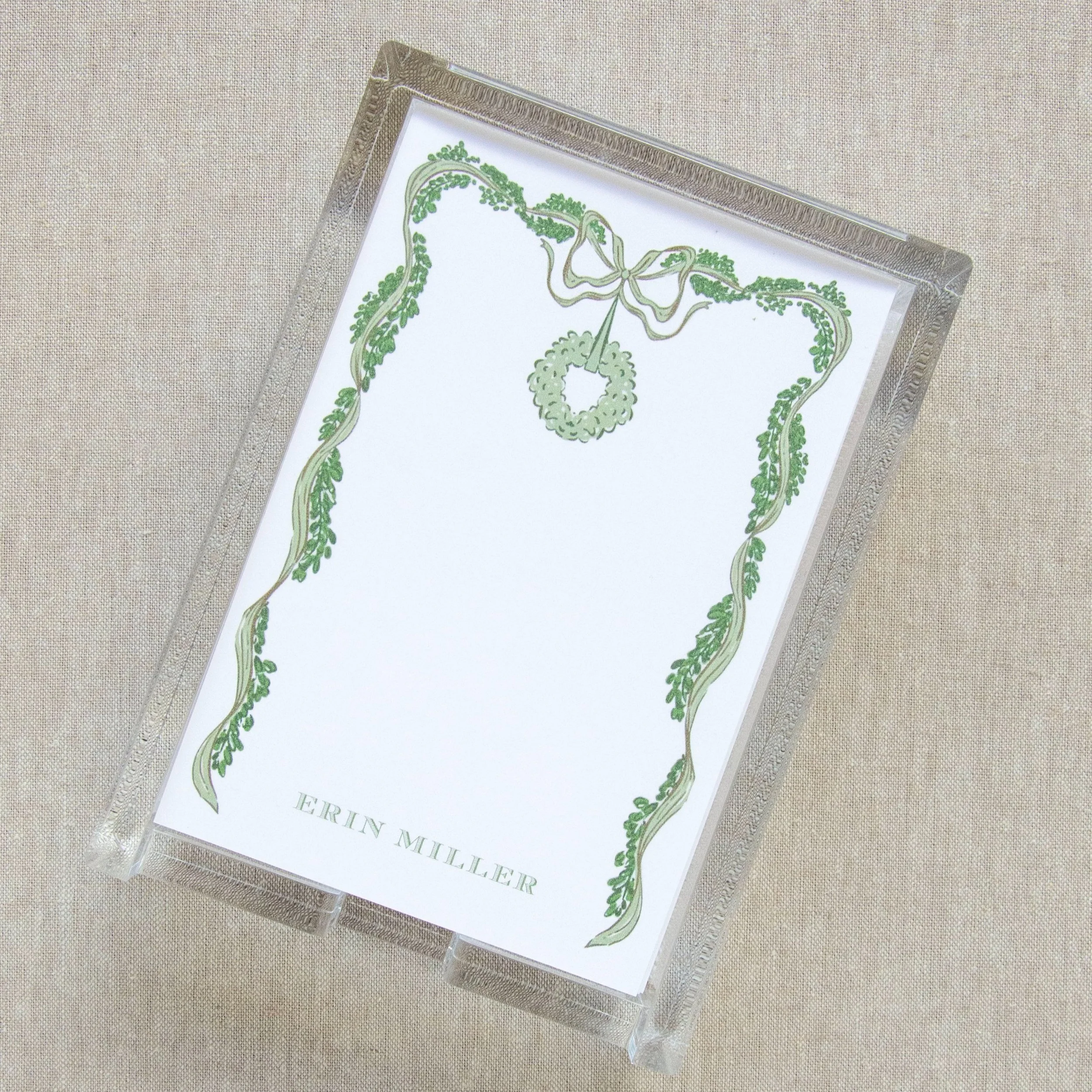 AcrylicNoteSet_GreenGarland2.jpg