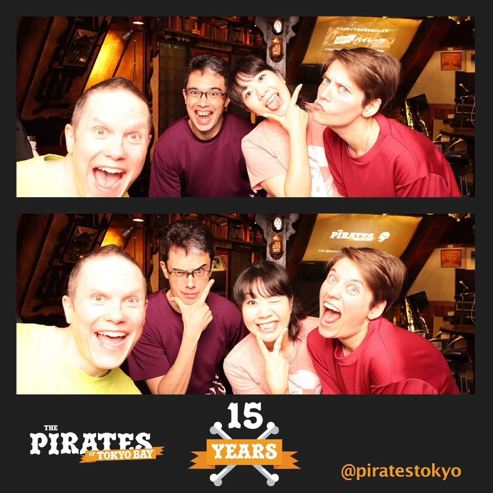 Thank you so much to everyone for coming out to celebrate 15 years of bilingual improv comedy with the Pirates of Tokyo Bay this past weekend! We had such a fabulous time seeing you all and can&rsquo;t wait to make new memories soon in 2026!

先週末パイレー