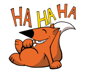 kitsune-kun-laughing-on-ground