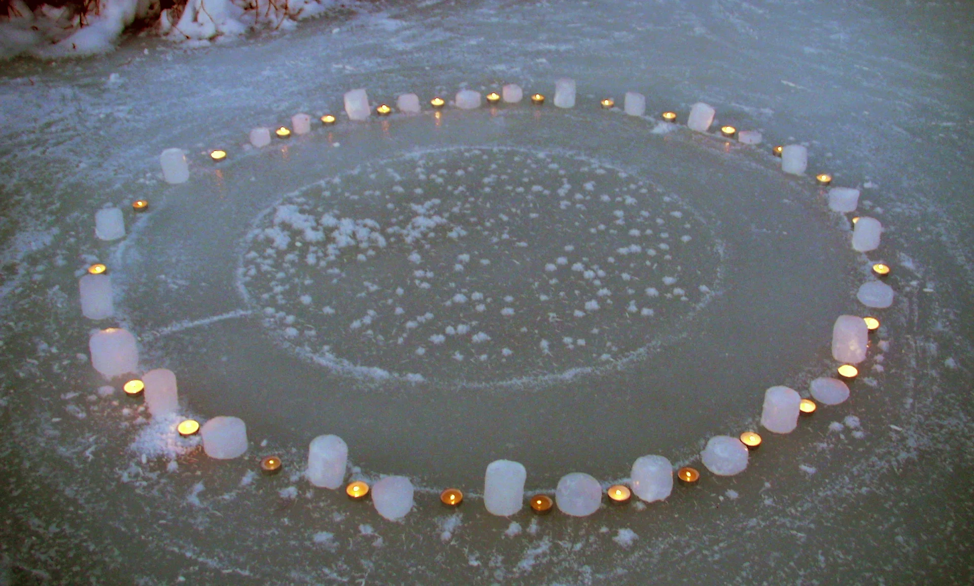 Frozen Creek Mandala 4 of 5 (at dusk)