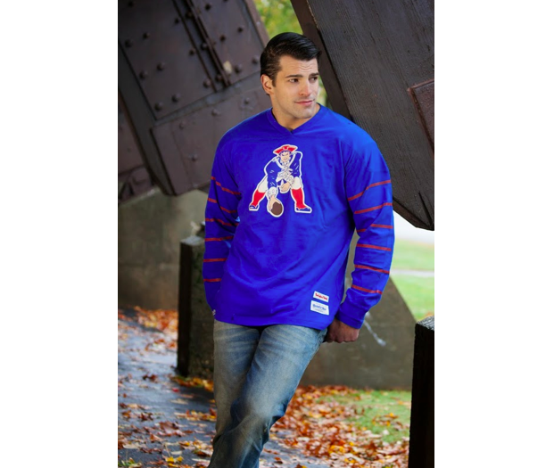 MITCHELL AND NESS PATRIOTS CORNERBACK LS TEE 388033 $80.00