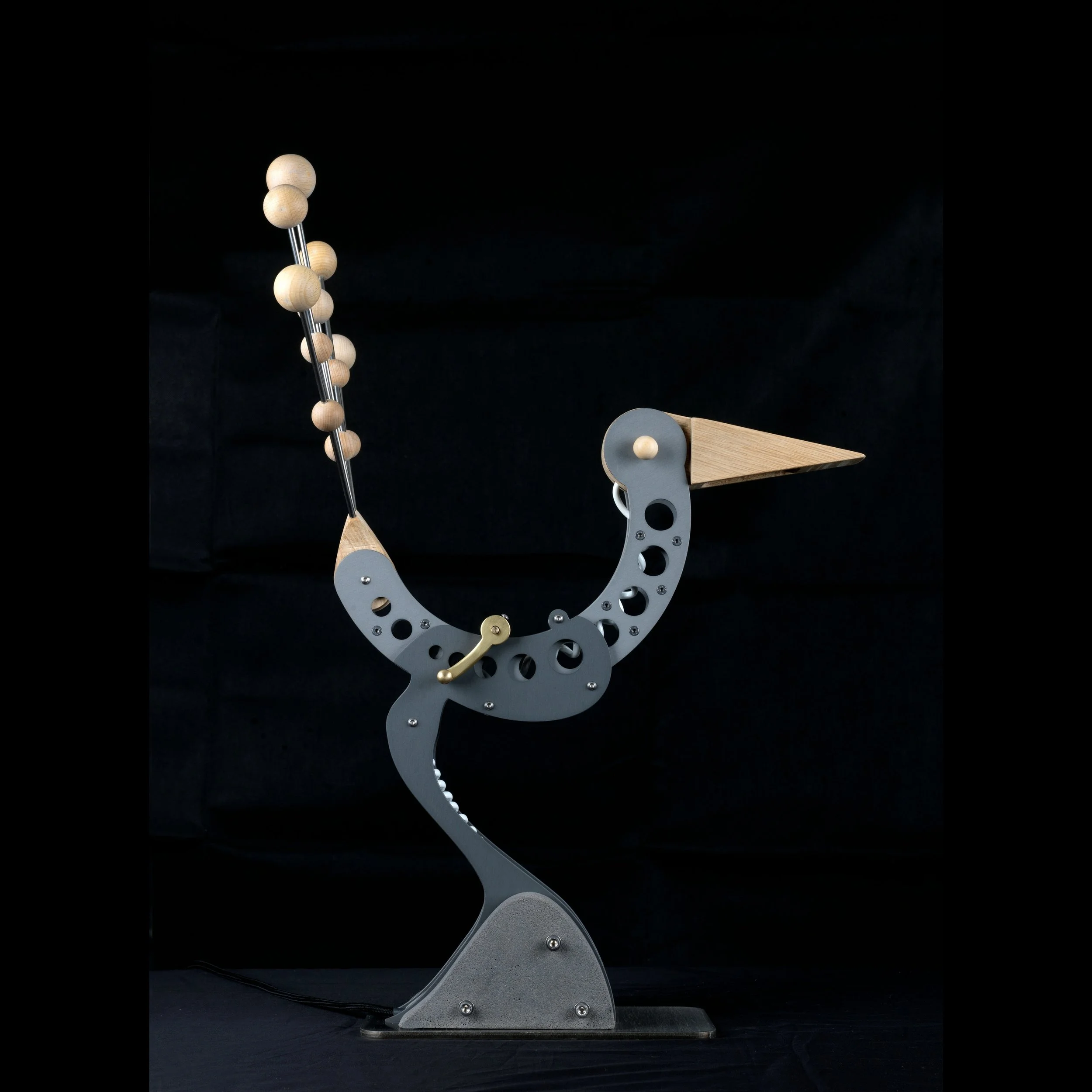 Bustard mechanical sculptural lamp
