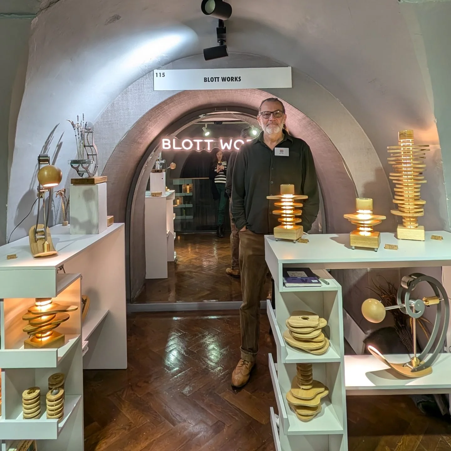 Last day of MADE London.

There's a LOT of beautiful handmade things here, and a lot of very talented artisans looking forward to chatting to you about their work. 

We're down on the Crypt mezzanine, just above the cafe (that does excellent coffee a