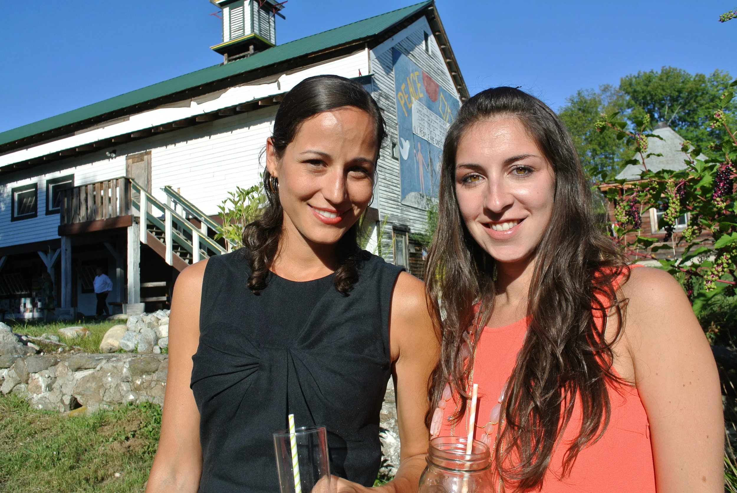 Julia and Cammy.  Being happy and pretty.