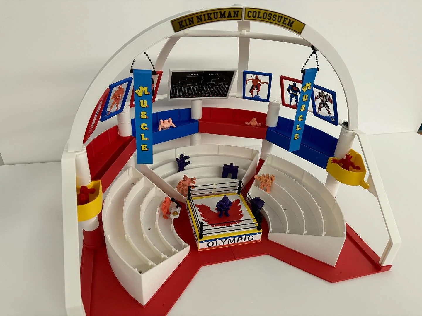 Kinniku Colosseum, super hard to find so I made my own. Fully 3D printed and hand made. I know some people have been looking for these so I am making them available soon.  #toysforsale #kinnikuman #muscle #vintagetoys #toycollector #3dprint