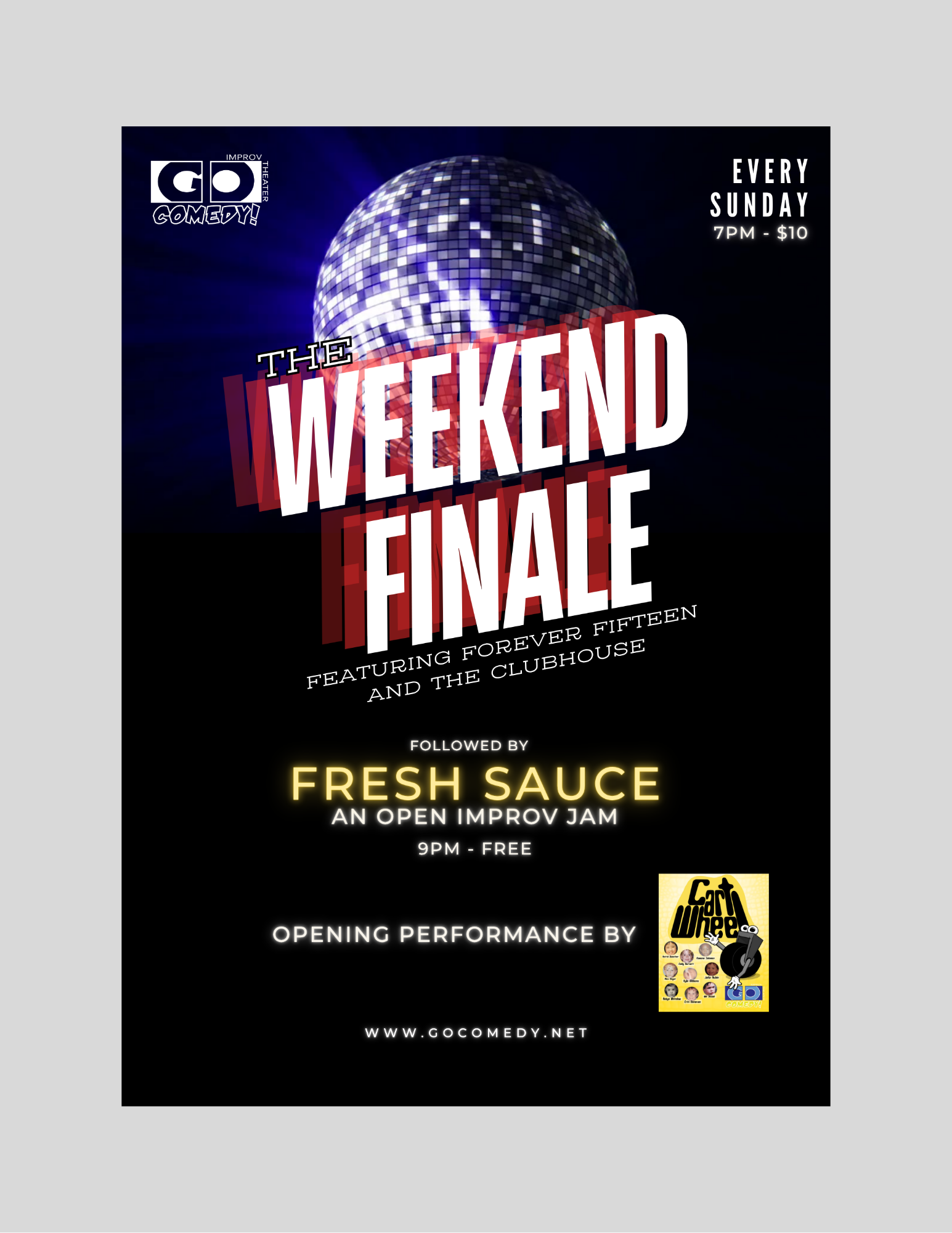 Weekend Finale | Weekly Improv Comedy Show (7:00pm)