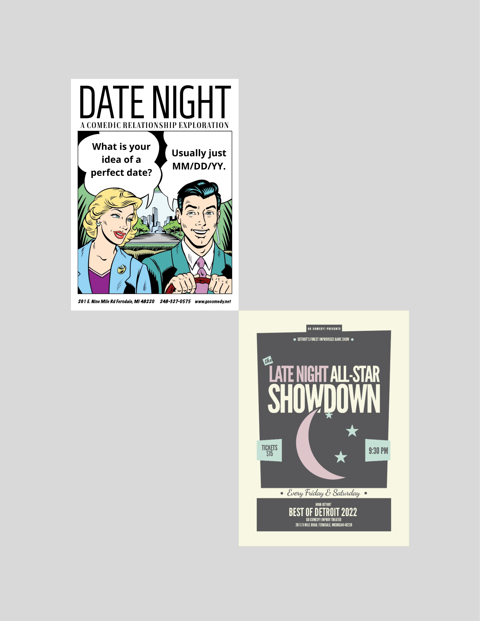 Date Night | Improvised Romance Show (7:30pm) / Late Night Showdown | Improvised Game Show (9:30PM)