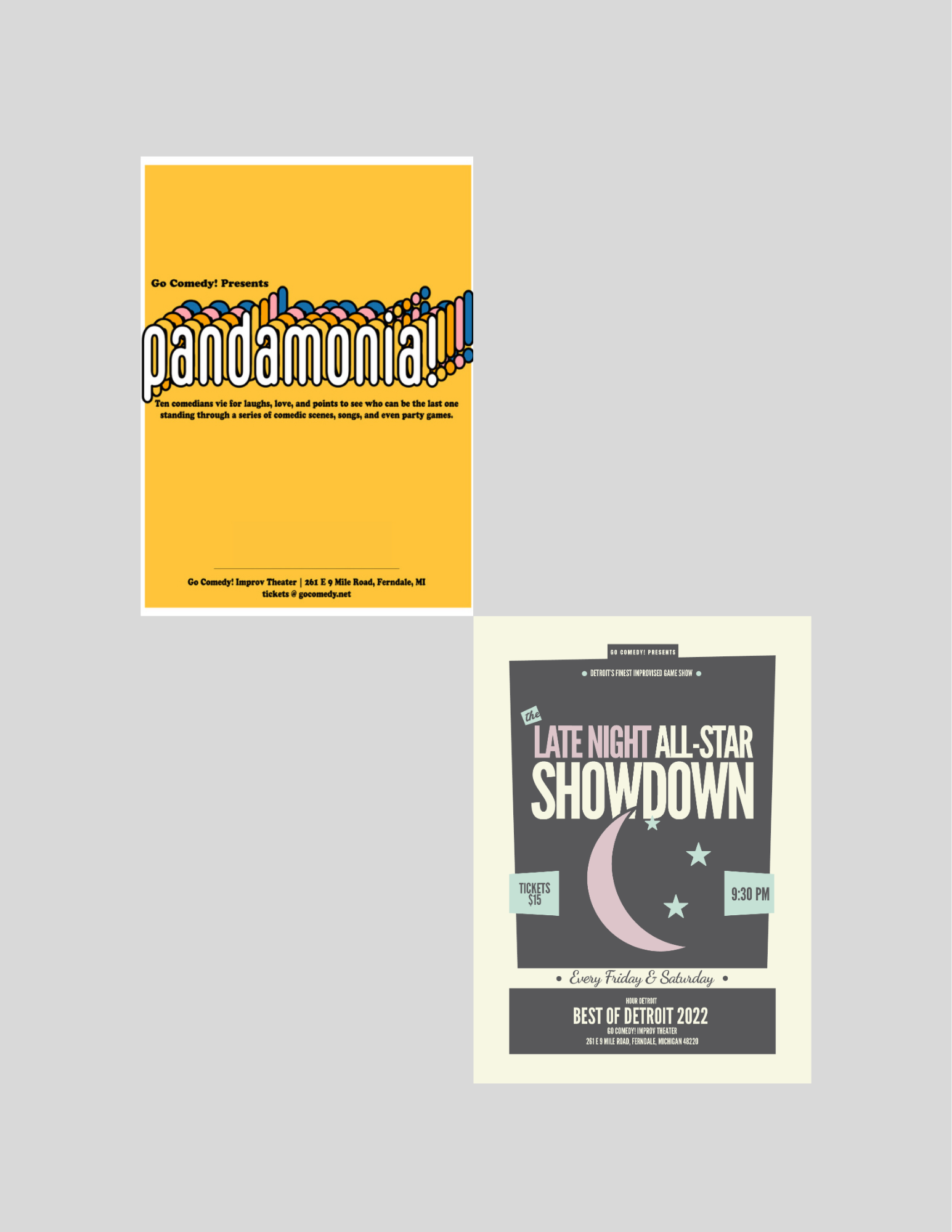 Pandamonia | Chaotic Improv Comedy Show (7:30pm) / Late Night Showdown | Improvised Game Show (9:30PM) 