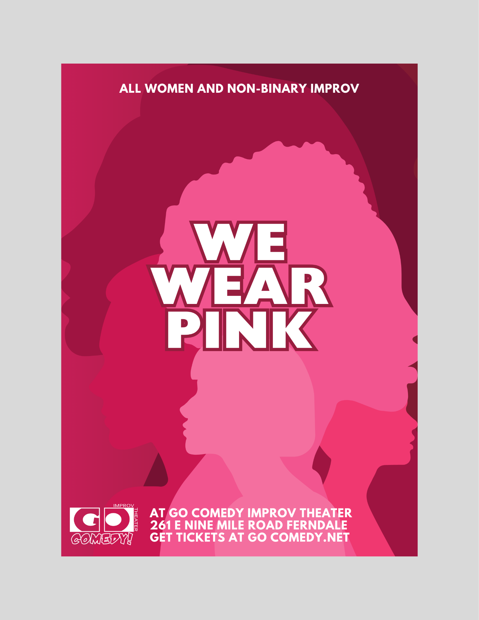We Wear Pink | All Women and Non-Binary Improv Comedy Show (7:30pm) 
