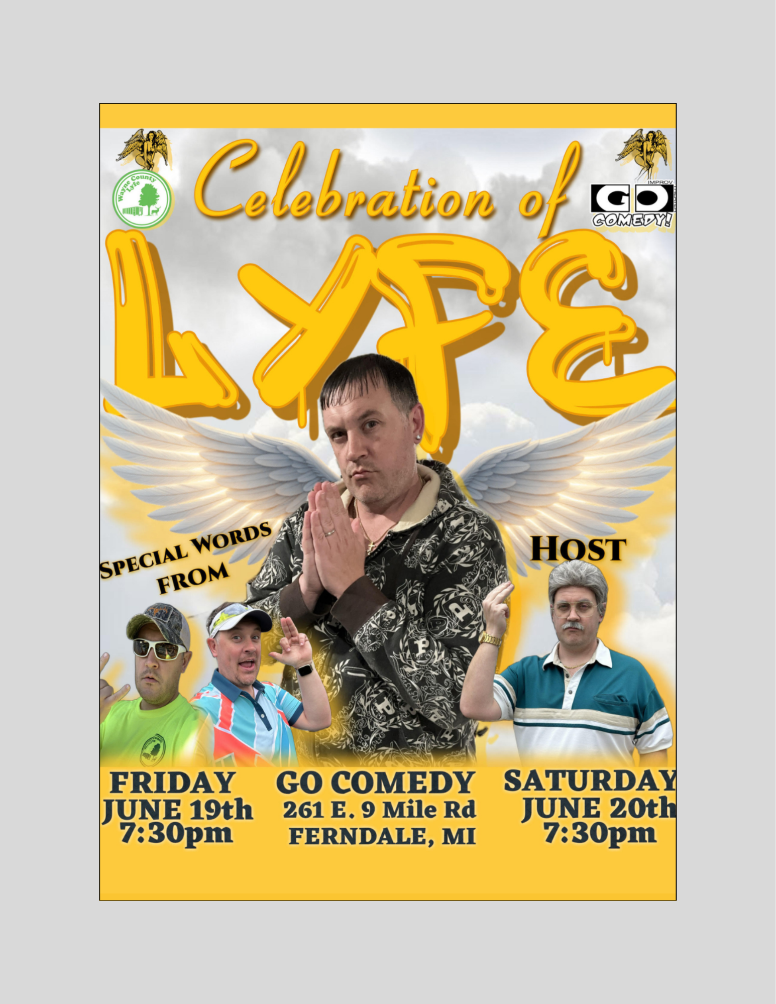 Wayne County Lyfe Presents: Celebration of Lyfe | One Man Show (7:30pm) 
