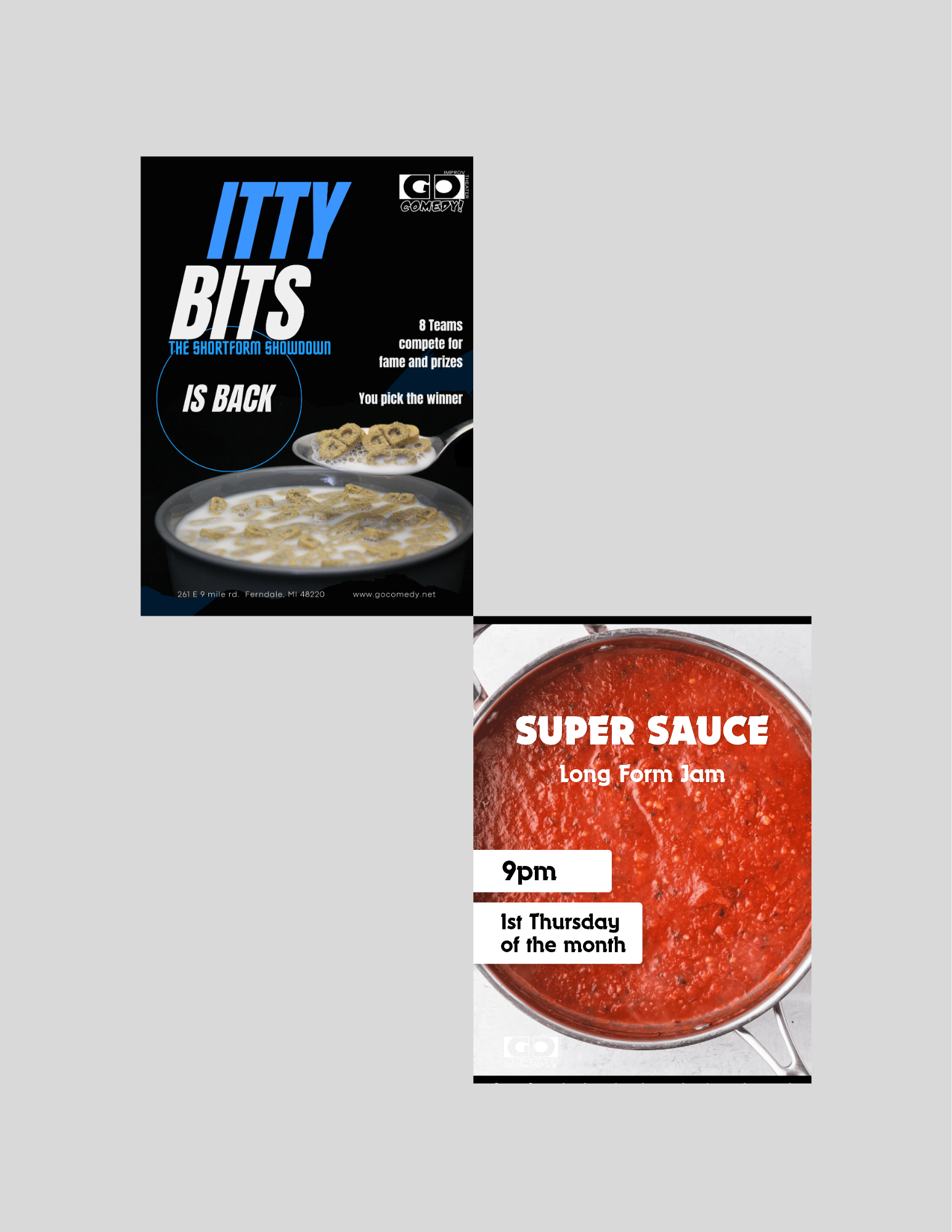 Itty Bits | An Improv Team Competition (7:30pm) / Super Sauce | Monthly Improv Show (9:00pm)