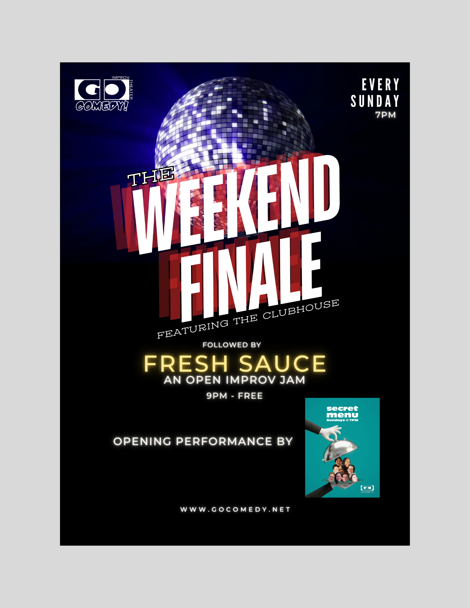 Weekend Finale | Weekly Improv Comedy Show (7:00pm)