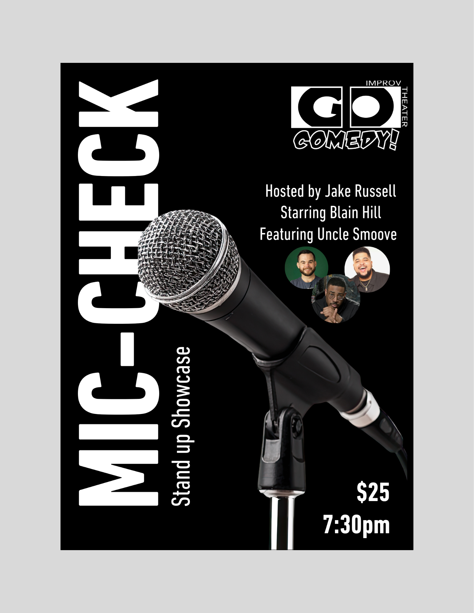 Mic Check: Stand Up Showcase | Stand Up Comedy Show (7:30pm) 