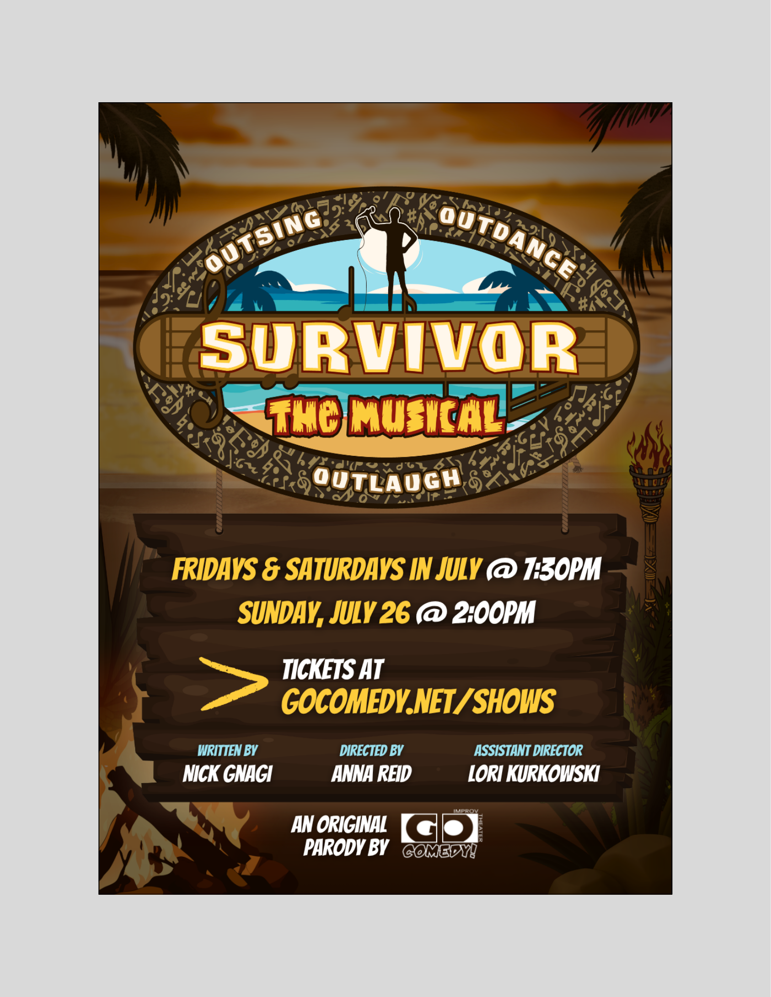 Survivor: The Musical | Musical Comedy Show (7:30pm)