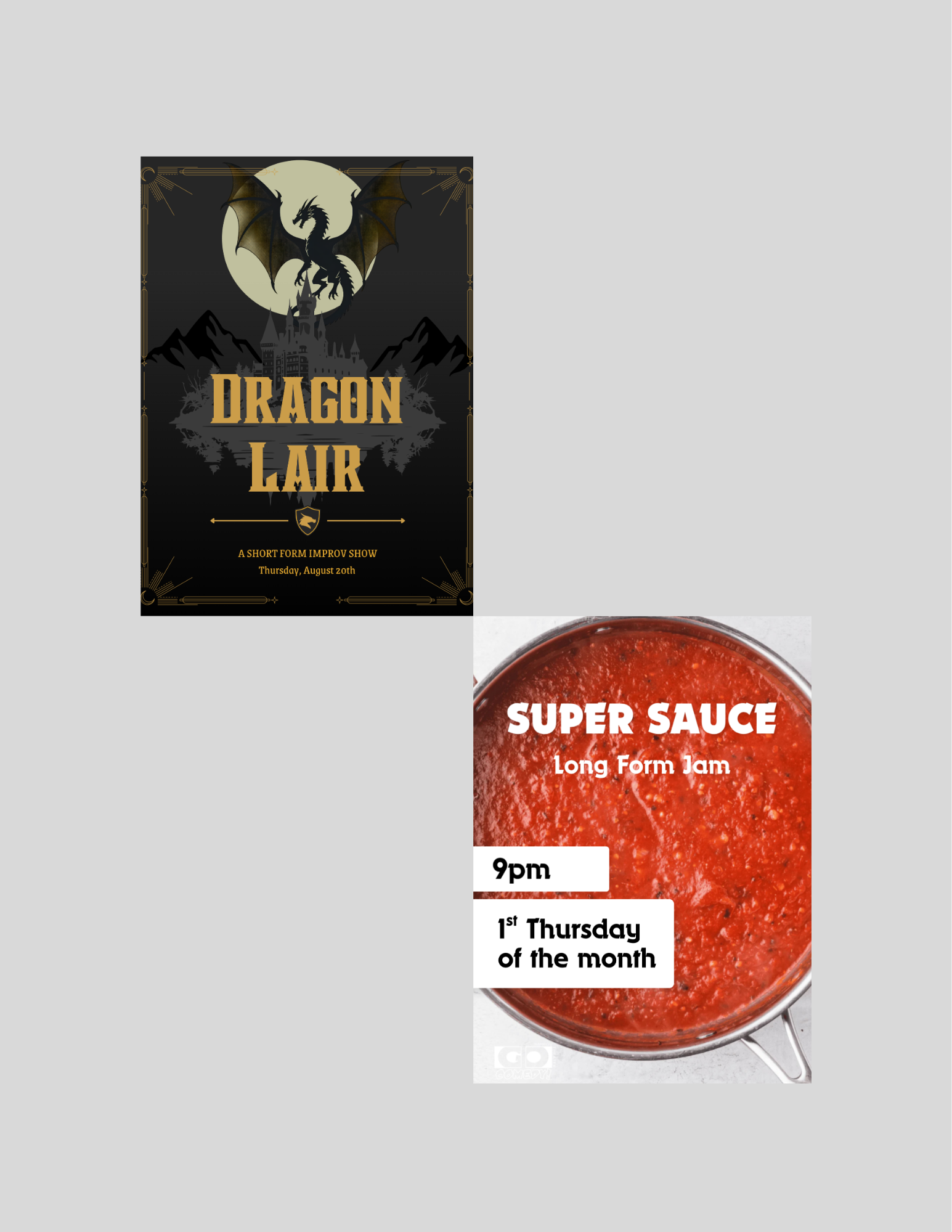 Dragon Lair | A Short Form Improv Show (7:30pm) / Super Sauce | A Long Form Jam (9:00pm)