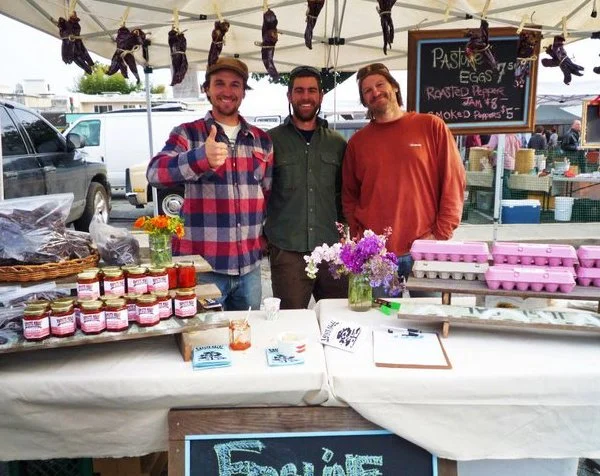 Our first market. Downtown Santa Cruz, 2011.